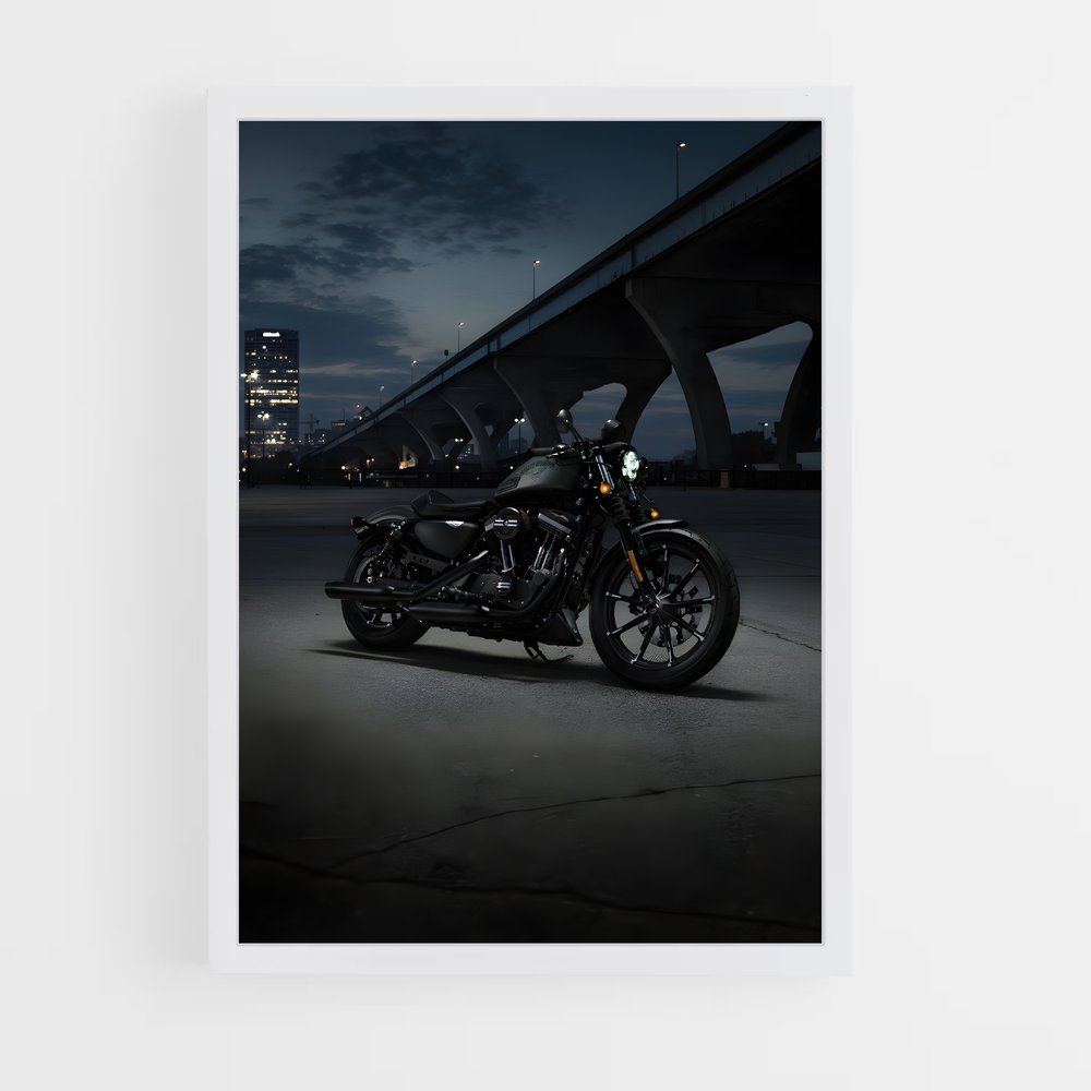 Poster Nuit de Chrome – affiche Harley-Davidson (vue 3)